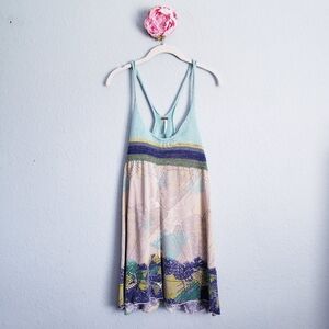 Free People Floral Crochet Tunic Dress